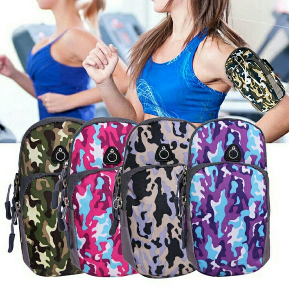Camouflage Running Armband Phone Pouch