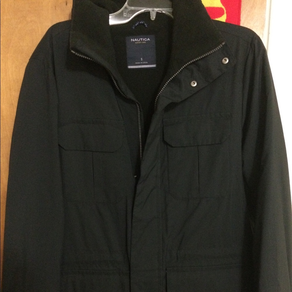 Nautica Blue Millitary Jacket