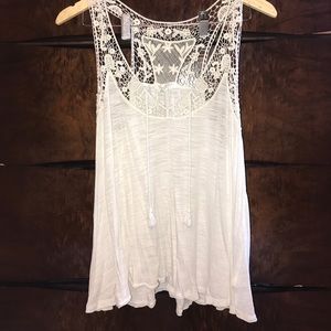 Crochet detailed Tank