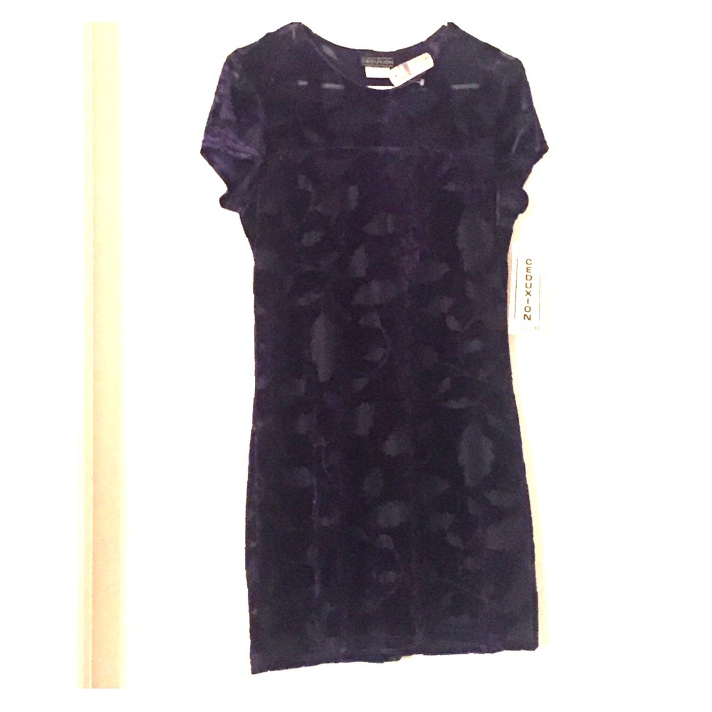 Dark blue velour