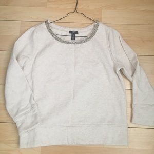 oatmeal colored sweatshirt