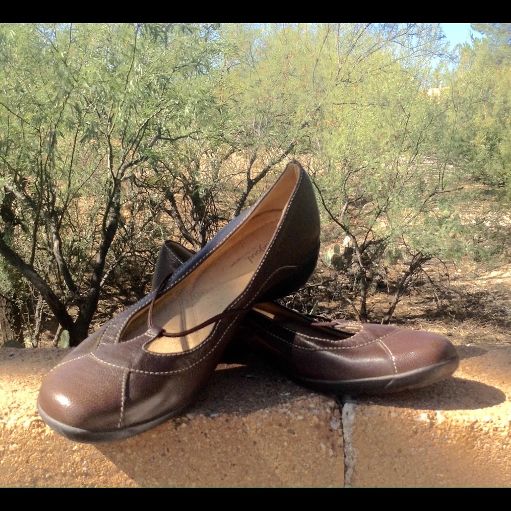 Naturalizer brown leather flats