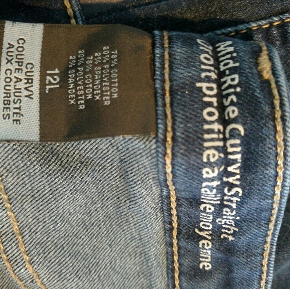Curvy jeans size 12 L