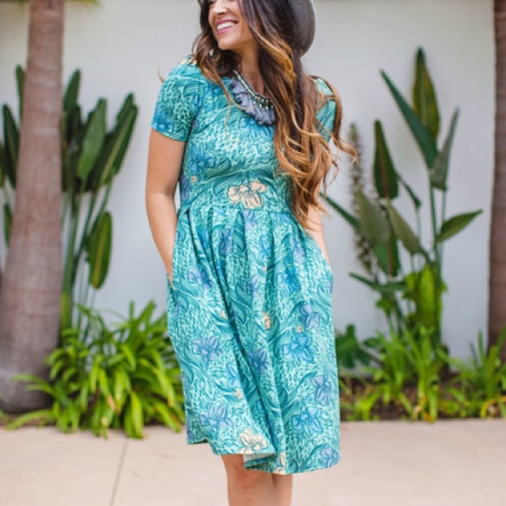 Lularoe floral Amelia dress
