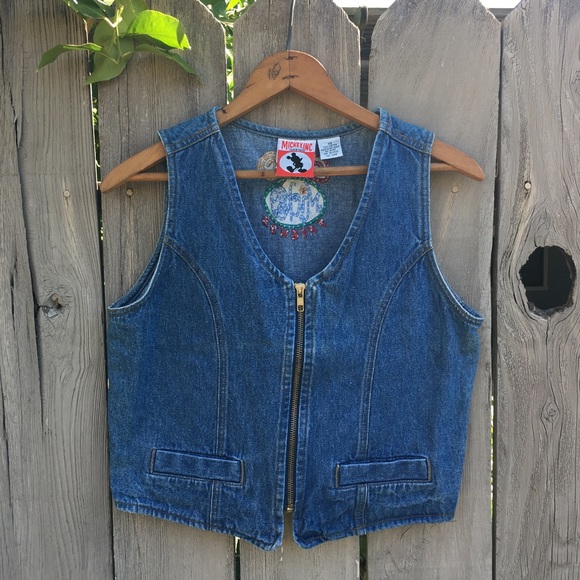 Original Mickey Inc. denim vest. - Picture 2 of 4