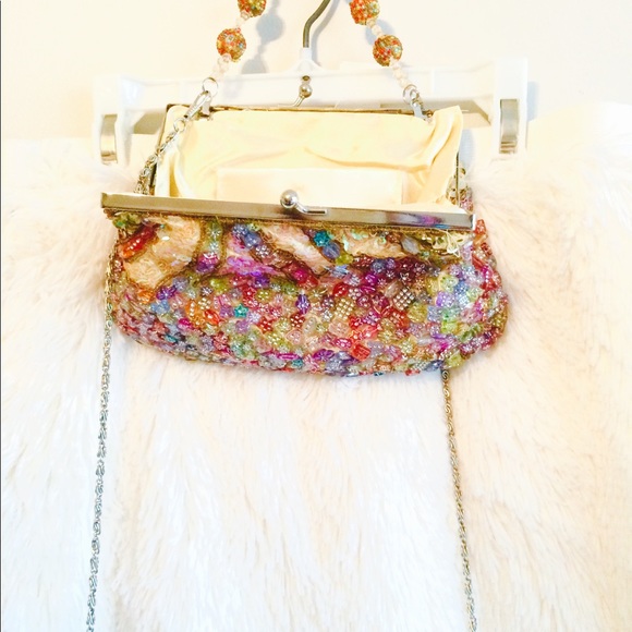 1920 hand beaded Vintage clutch - Picture 4 of 4