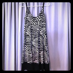 Express Zebra Print Dress