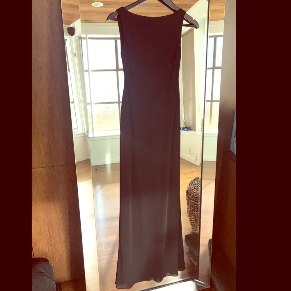 Backless high neck LAUNDRY by SHELLI SIEGAL gown