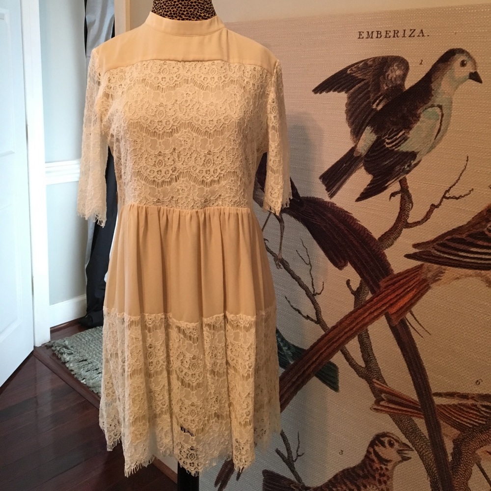 Cream/White lace tunic