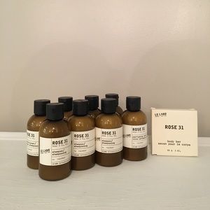 Le Labo Rose 31 shampoo, conditioner, lotion, soap