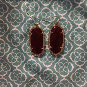 Maroon Jade Kendra Scott Elle Earrings