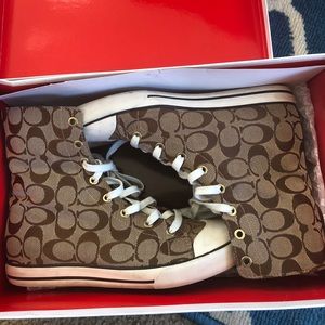 Coach high/low convertible sneakers