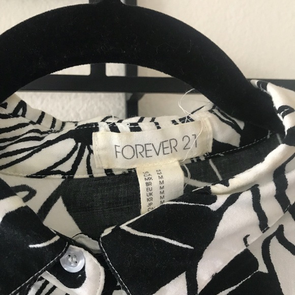 Forever 21 Palm Tree Printed Shirt - Picture 3 of 3