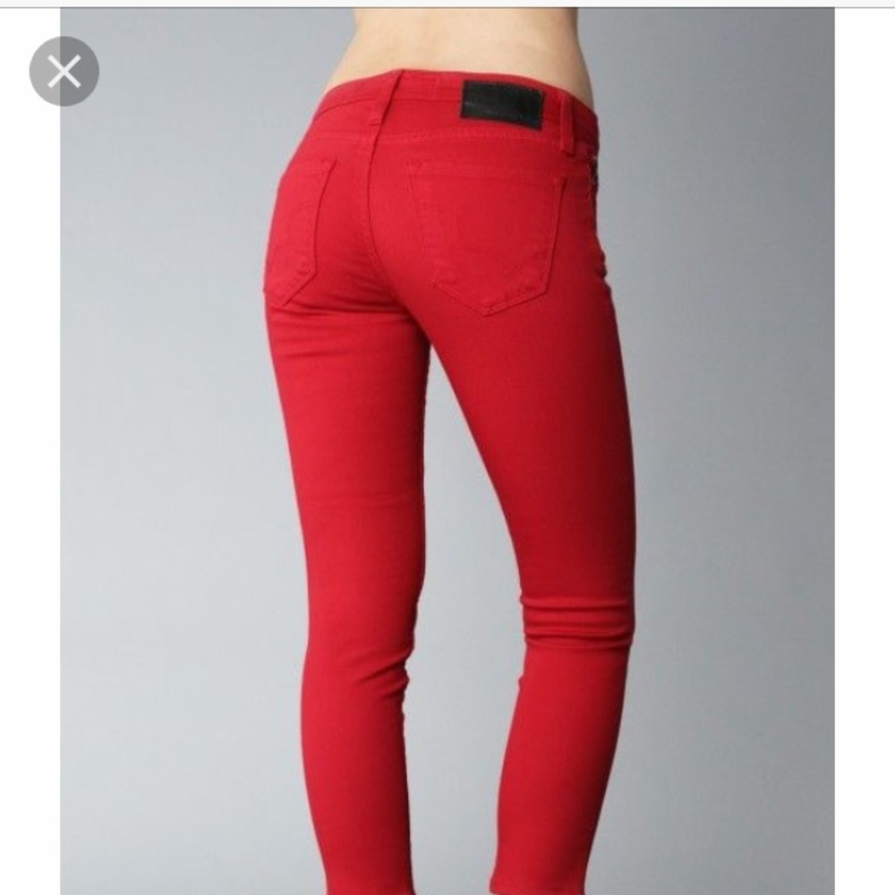 Big Star Red Skinny Jeans