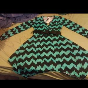 boutique dress with belt nwt