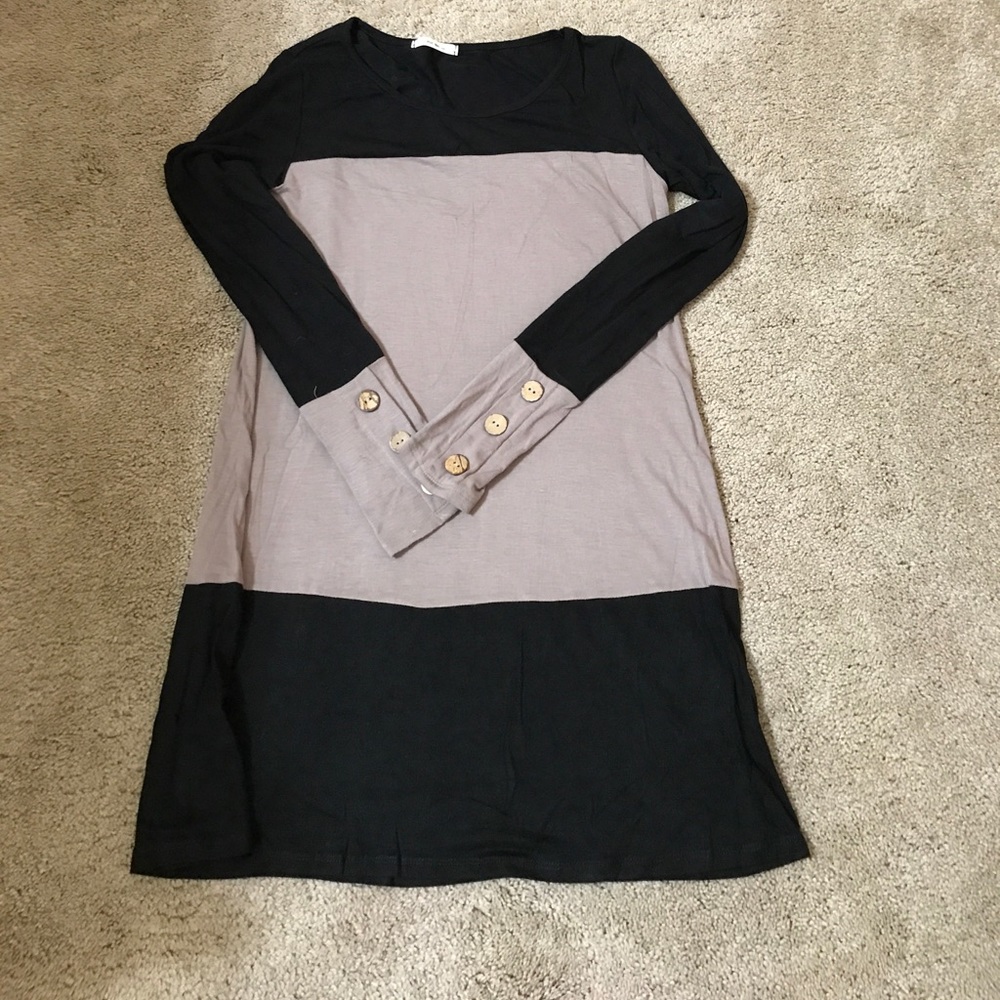 Fall Color Block Tunic/Dress