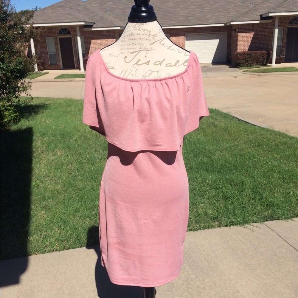 Off Shoulder Mini With Ruffles - Picture 4 of 5