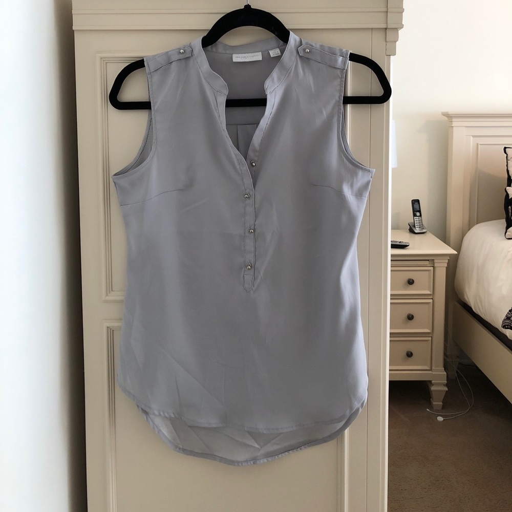 New York and Co Grey Blouse