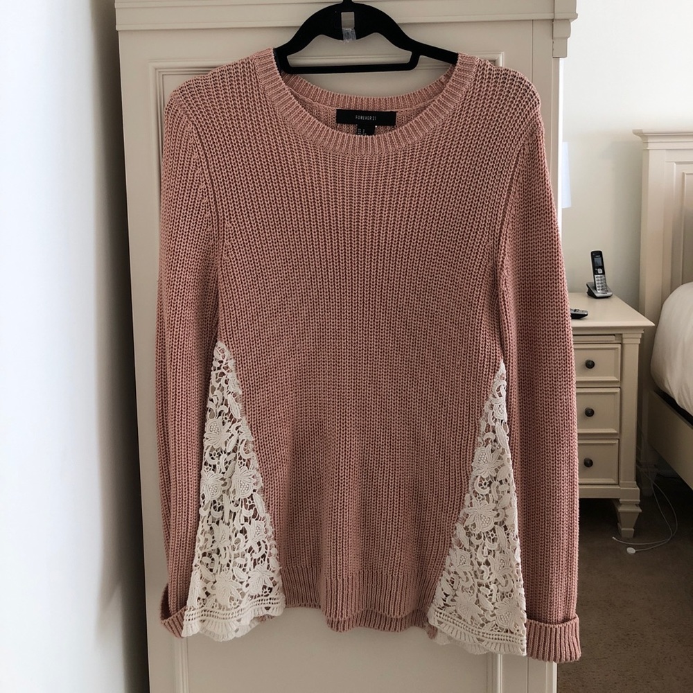 Forever 21 Sweater with Lace side detail