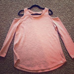 Cherish brand cold shoulder long sleeve M top