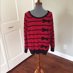 Torrid Stripped Bow Sweater