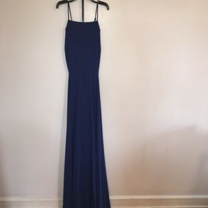 Blue Long Formal Dress Sleeveless