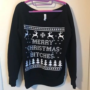Merry Christmas Bitches Sweater Size Medium