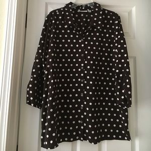 Susan Graver Button Down Top