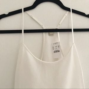 J Crew Brand New White Racerback Tank