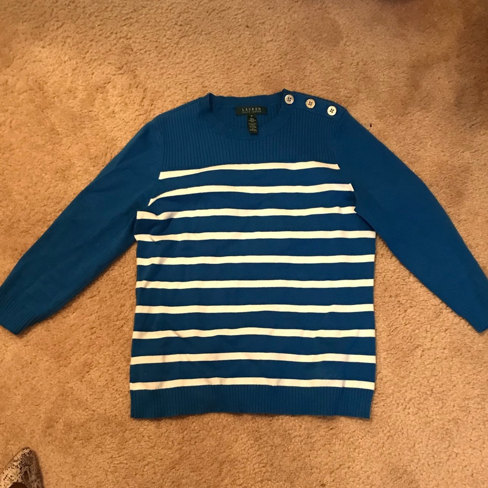 Lauren by Ralph Lauren blue sweater like new med