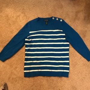 Lauren by Ralph Lauren blue sweater like new med
