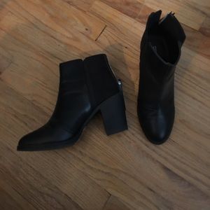 BLACK BOOTIES WORN ONCE