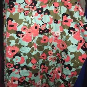 Lane Bryant Floral Pencil skirt size 18