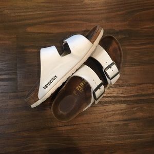 White birkenstocks size 38