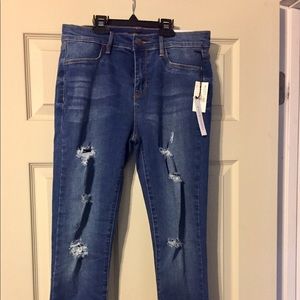 Kendall & Kylie distressed jeans