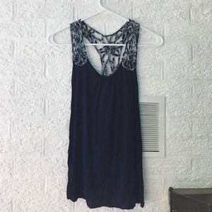 ⭐️Racerback blue tank top
