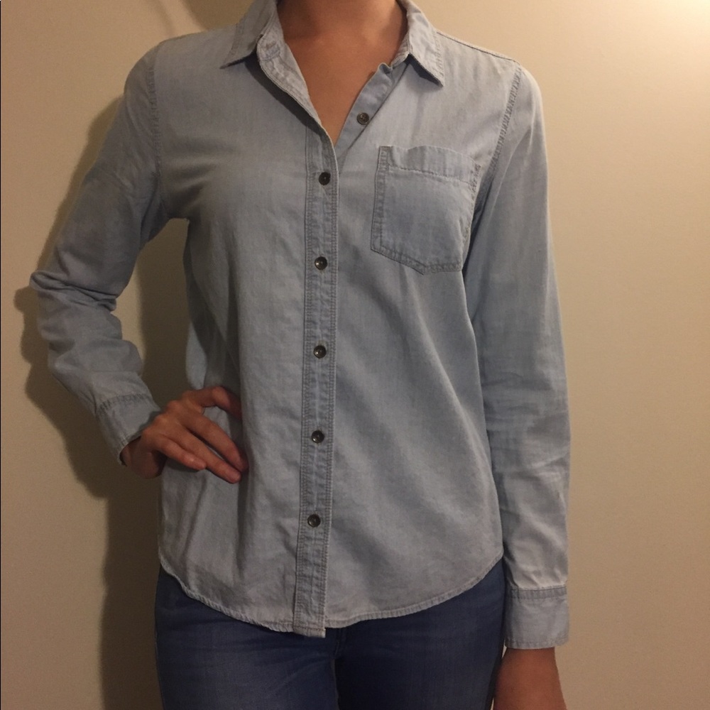 Light Denim Button Down Shirt