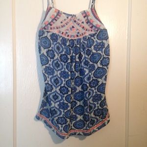 Lucky Brand Embroidered Top Sz. large