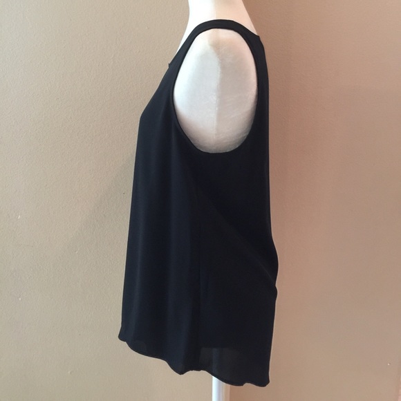 Karen Kane Sleeveless Black Woven Blouse Top - Picture 5 of 8