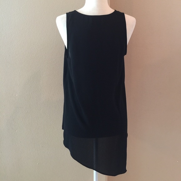 Karen Kane Sleeveless Black Woven Blouse Top - Picture 6 of 8