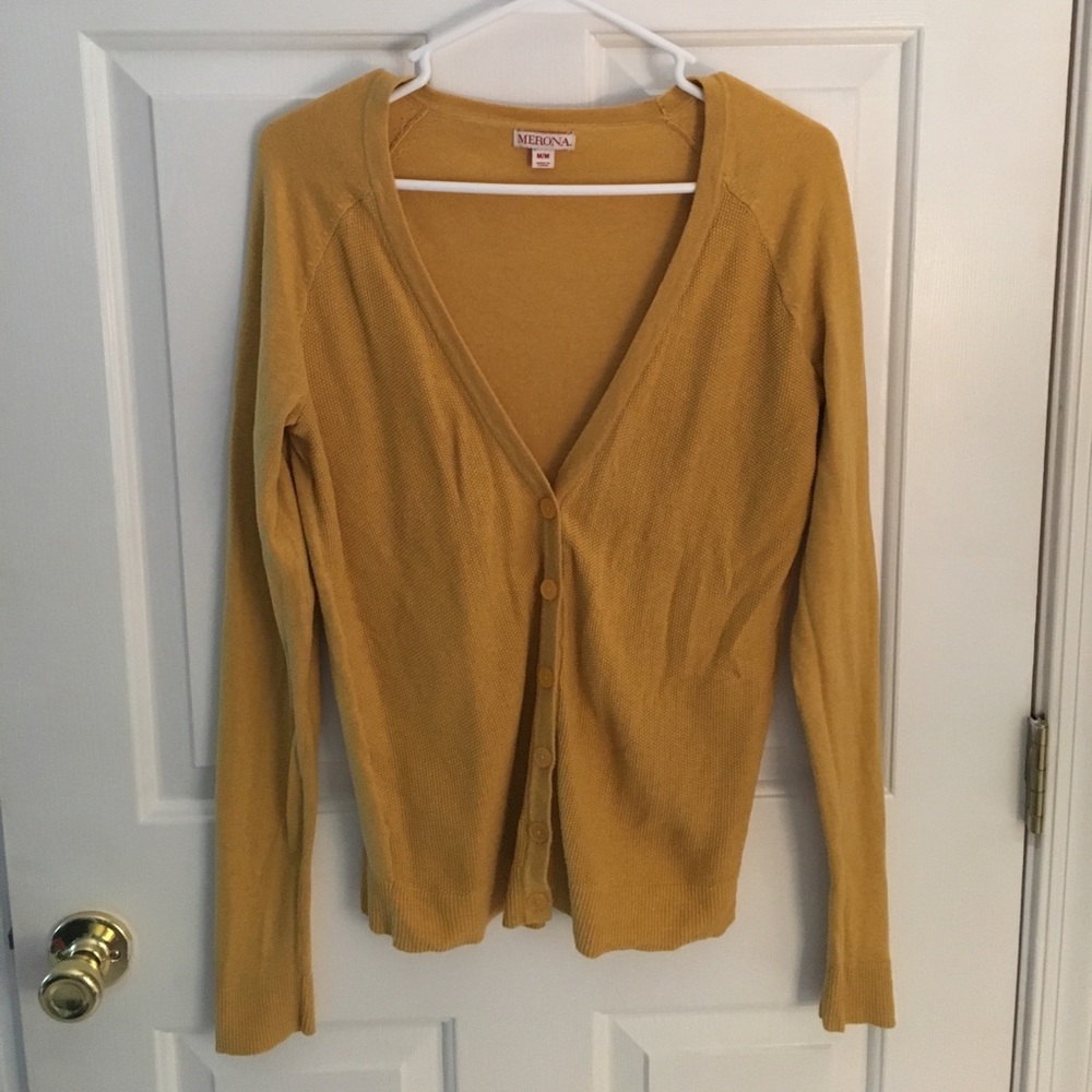 Mustard cardigan
