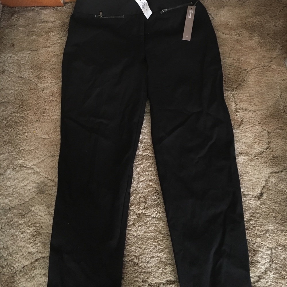 Loft Julie Cropped pants -black