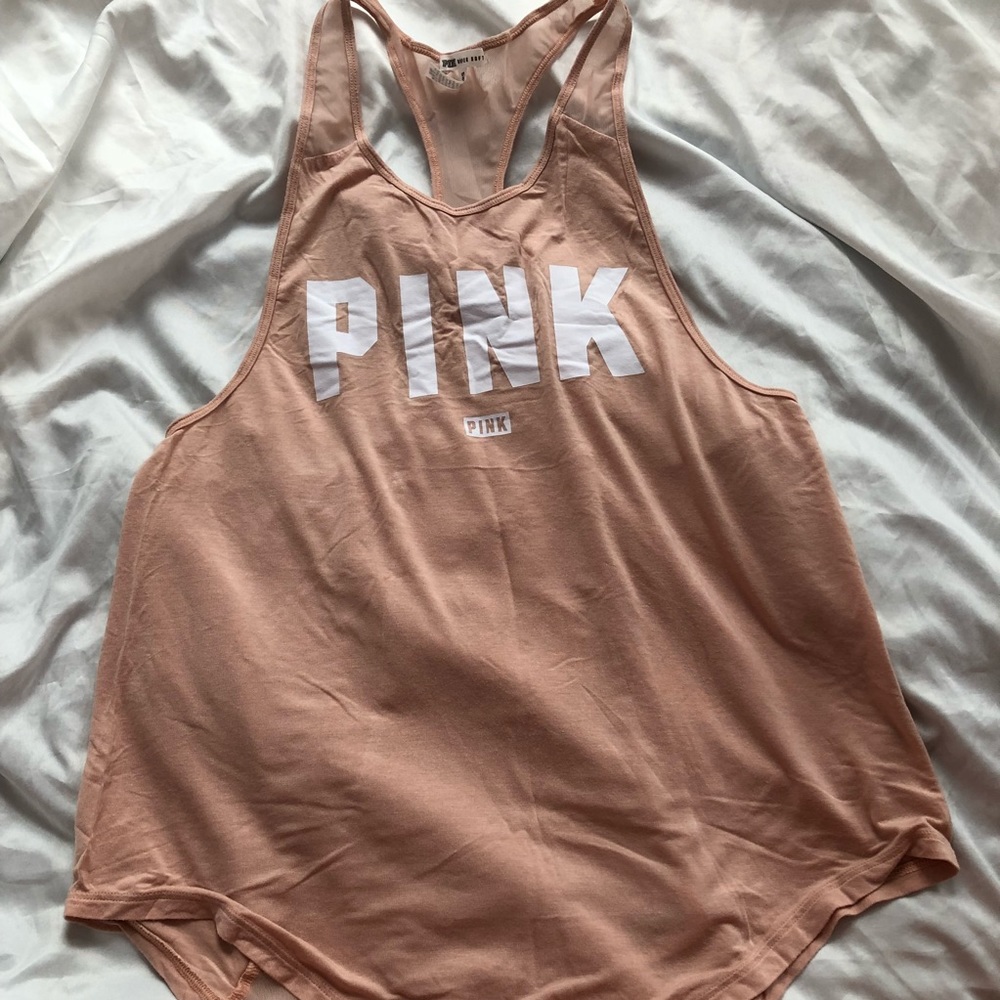 PINK Mesh Super Soft Tank Top
