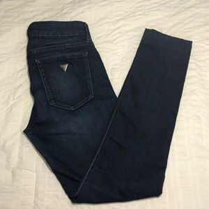 Guess Curvy Sophia Skinny Jeans Dark Wash Size 27
