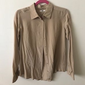 Uniqlo silk shirt size s