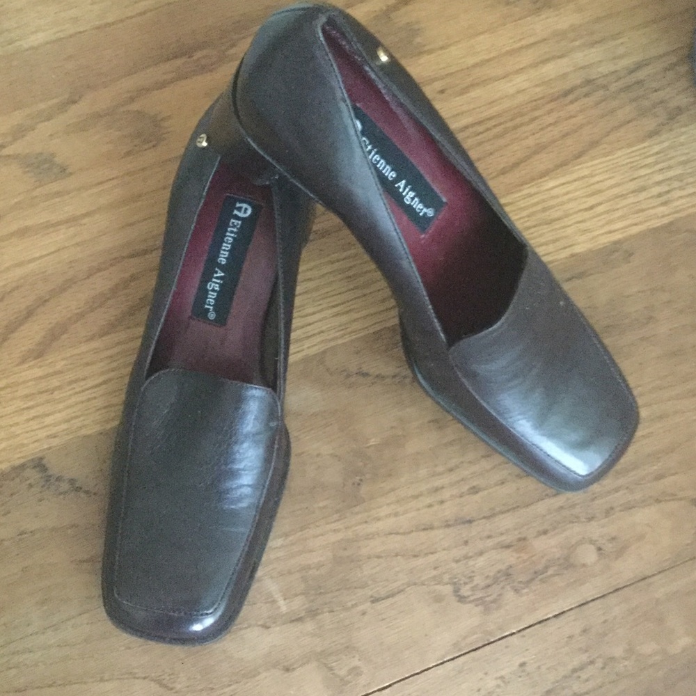 Etienne Aigner leather shoes, size 6M
