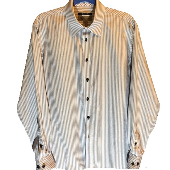 JBH by Jhane Barnes Slim Fit XL Long Sleeve Shirt - Picture 3 of 5
