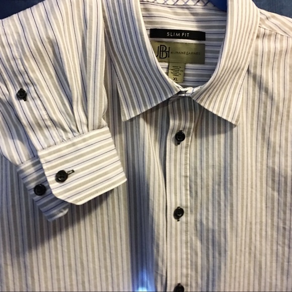 JBH by Jhane Barnes Slim Fit XL Long Sleeve Shirt - Picture 2 of 5