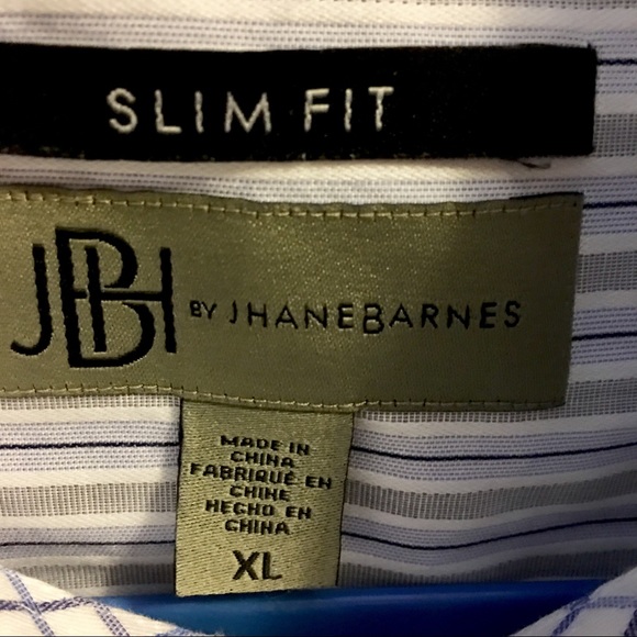 JBH by Jhane Barnes Slim Fit XL Long Sleeve Shirt - Picture 4 of 5