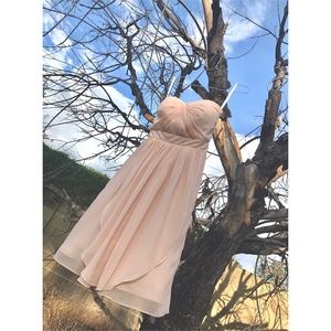 Jenny Yoo "Kiera" Blush Bridesmaid Dress Size 0